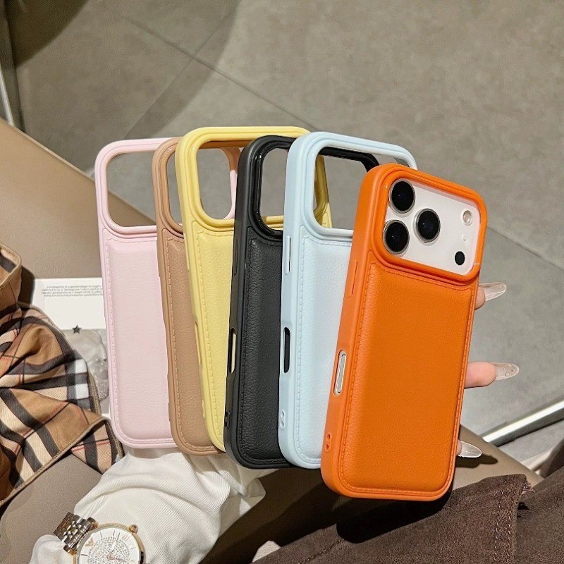 Ốp Lưng iPhone Da Nổi Viền Chỉ /7/8/plus/x/xs/11/12/13/14/15/16/17/pro/plus/promax