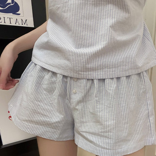 VM-Bộ đồ ngủ sọc kẻ Set pijama xốp mềm trơn . Bộ ngủ nữ xốp mềm dây mùa hè