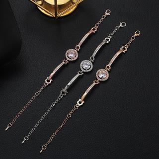 Phong Cách Hàn Quốc Vòng Tay Zircon Tròn Ánh Sáng Sang Trọng Niche Thiết Kế Tinh Tế Cho Nữ Người Bạn Thân Nhất Quà Tặng Trang Sức Thời Trang Lấp Lánh