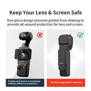 Dành Cho DJI Osmo Pocket4 PTZ Pan Tilt Vỏ Bảo Vệ Di Động Trên Bao Ống Kính Màn Hình Bảo Vệ Chống Trầy Xước Và Chống Rơi vlog Cầm Tay Pocket4 Camera Thể Thao A