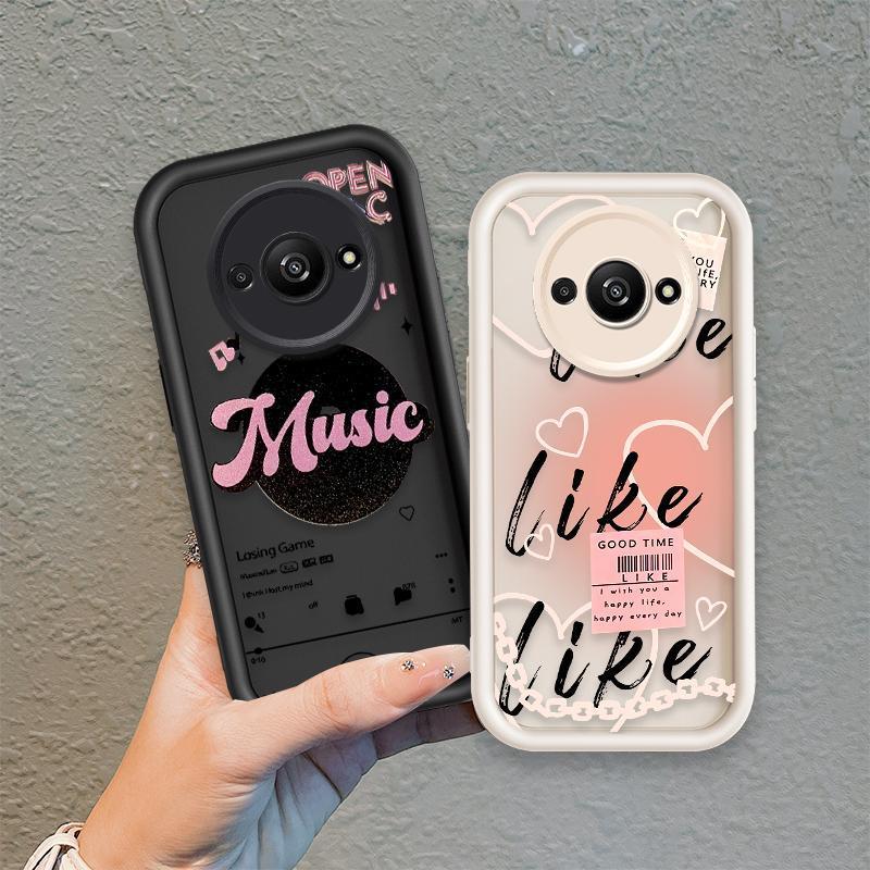 Ốp Lưng Cho Redmi A3 / POCO C61 4G Hoạt Hình Silicon Mềm Ốp lưng TPU Like Music girl Angel Eye Chống Sốc Ốp Lưng