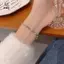 Vòng tay trái tim Zircon lấp lánh màu bạc ngọt ngào dành cho bé gái Chuỗi trái tim tinh tế [Mina]