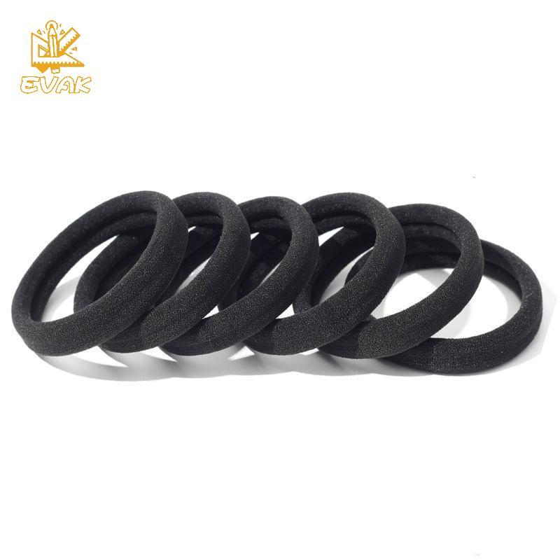 Dây buộc tóc co giãn cao su - Set 100 chiếc giá rẻ dành cho nữ và bé gái VN