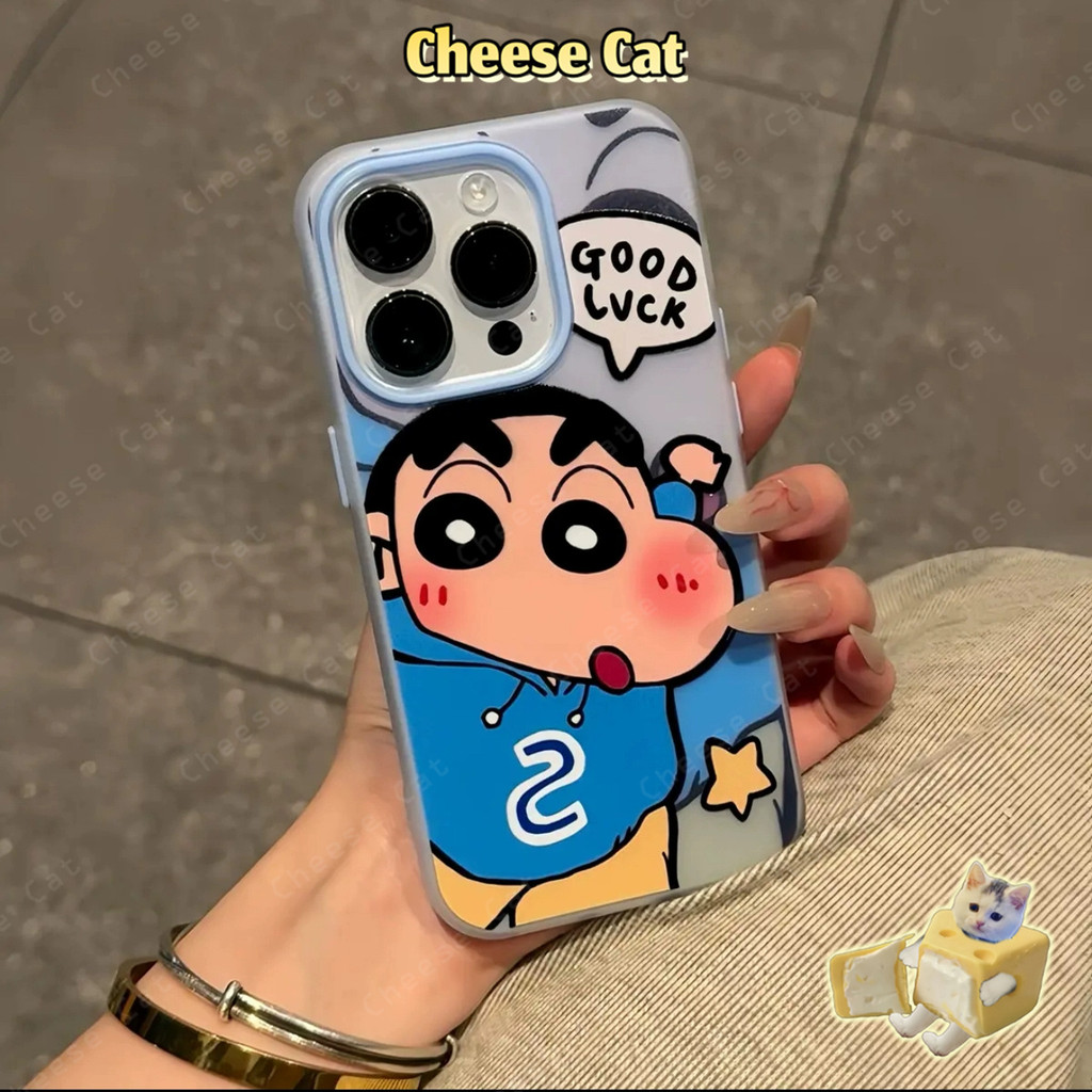 Shin Giá đỡ điện thoại tráng gương và Ốp iPhone màu xanh vàng dễ thương cho iPhone 12 14 15 11 13 16 17 Pro Max Xs Max