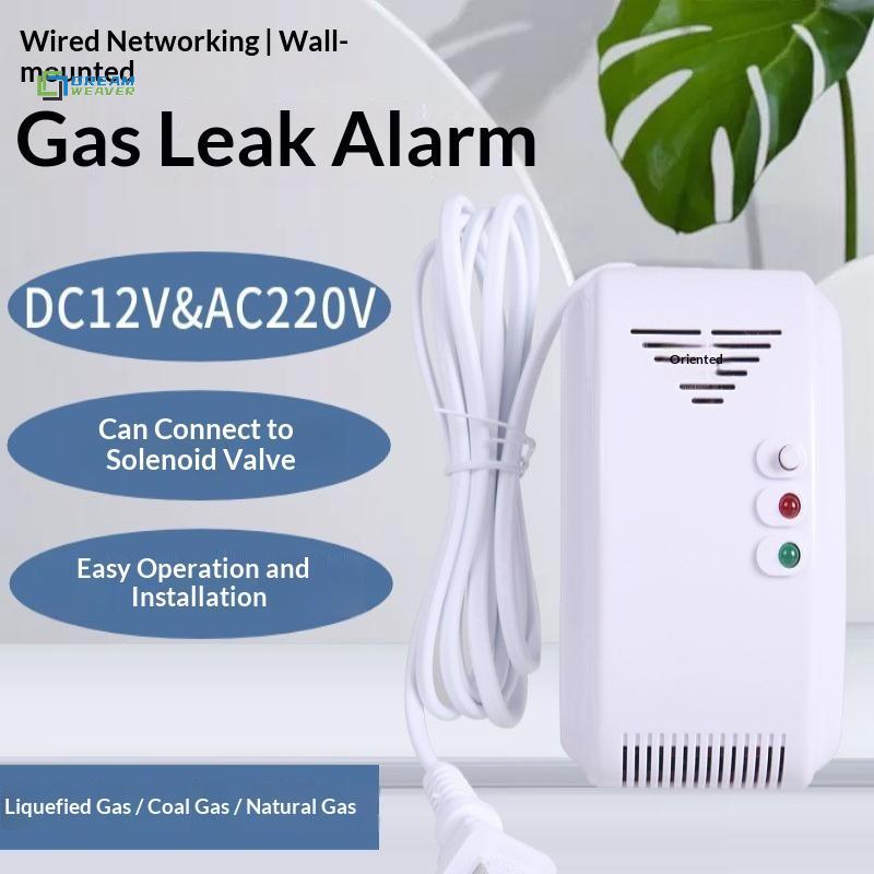 [Dream Weaver] Cảm biến Butan 12V Máy dò khí Báo động cảm biến LPG Động cơ tự nhiên tại nhà Người cắm trại Đèn LED biển Báo động âm thanh mới