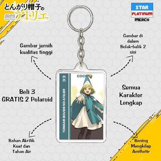 Gantungan Kunci Tongari Boushi no Atelier - Keychain Witch Hat Atelier - Ganci Anime - Gantungan Kunci