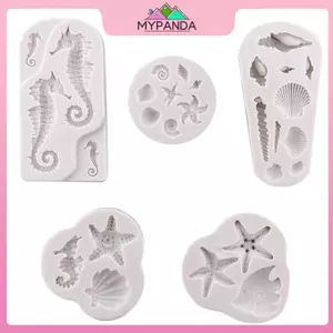 Khuôn Silicone Động Vật Biển Cho Bánh - Cá Ngựa Và Sao Biển