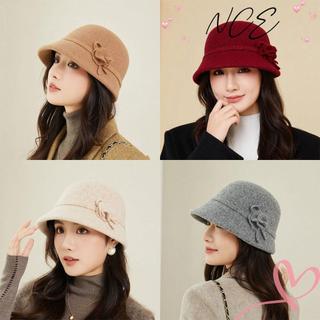 Nữ mũ ngư dân dày giữ ấm, phong cách retro thanh lịch, phù hợp mùa thu đông