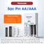 Pin sạc Panasonic Eneloop Pro 1.2V AA / AAA NiMH (2550mAh / 900mAh) kèm bộ sạc BQ-CC51 (Gói 4 / 8) [Giao hàng siêu nhanh]