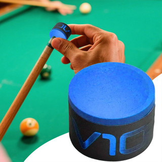 V10 Taom Billiard Chalk, Soft Professional Snooker Pool Chalk, Blue Round Blue Billiard Pool Chalk Billiard Accessories