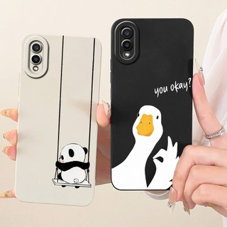 Dành Cho Samsung Galaxy A02 Ốp Lưng SM-A022F SM-A022M Vỏ Silicon Mềm Hình Thỏ Mèo Hoạt Hình Dễ Thương Cho Samsung M02 SM-M022G Ốp Lưng