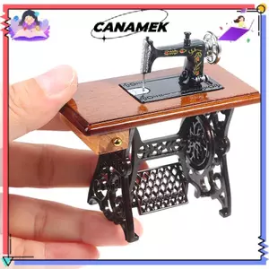 CANAMEK Trang trí nhà búp bê Nội thất thu nhỏ bằng gỗ có ren CSF