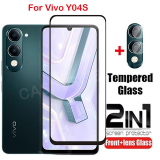 Bảo Vệ Màn Hình Cho Vivo Y04S Y04 Y05 Y11d Y29S Y29T Y400 Y05 4G 5G 2025 Full Cover Kính Cường Lực Trong Suốt HD Bảo Vệ Phim Chống Trầy Xước