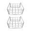 Yoo 2 Bộ Giá Nướng Inox Cho Nồi Chiên Không Khí Lò Nướng Tiết Kiệm Không Gian Thiết Kế Nhiều Lớp Đồng Nhất Nấu Ăn Hoàn Hảo Cho Hom