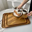 Khay Nhựa Vân Gỗ Decor Sang Trọng, Khay Đựng Đồ Ăn, Bánh Kẹo, Trái Cây, Cafe Chống Nước, Dễ Lau Chùi
