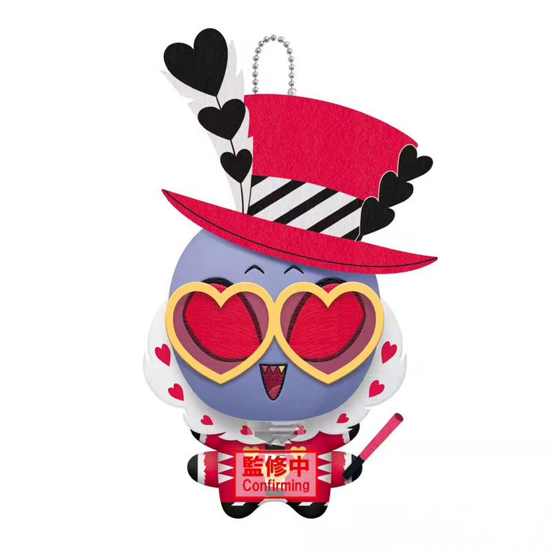 Vox Alastor Hotel 10cm Husk Keychain Doll Valentino Plush Pendants