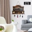 Giá đỡ chìa khóa MONOSTYLE, Móc treo tường cổ điển bằng gỗ, Sáng tạo đa chức năng 2D Retro Train Pattern Keyframe Móc lưu trữ treo tường hiên nhà