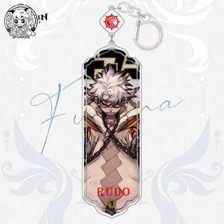 Móc khóa ChiBi gachiakuta | túi Anime rudo enjin Kawaii Pendan | Phụ kiện trong suốt cao cấp Bộ sưu tập n