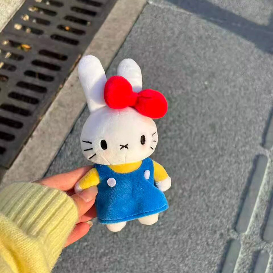 Miffy Thỏ Hello Kitty Series Sang Trọng Búp Bê Mặt Dây Chuyền Dễ Thương Siêu Dễ Thương Sang Trọng Túi Búp Bê Trang Trí Cho Bạn Bè Trẻ Em Quà Tặng Sinh Nhật