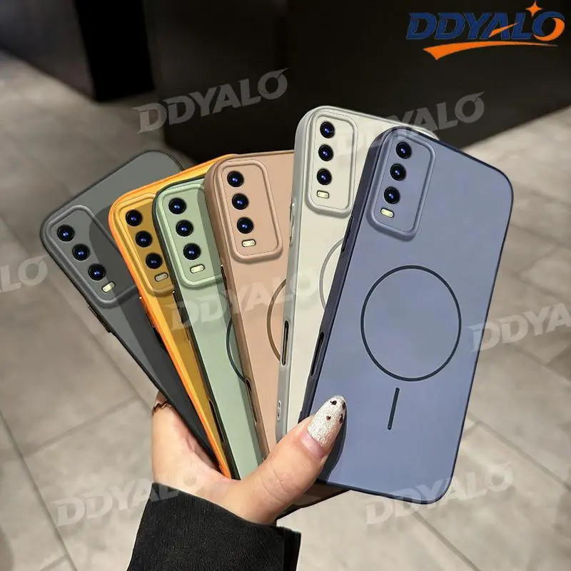 Ốp Khối Màu Cho VIVO Y20 Y20S Y20A Ốp Lưng Cứng Mỏng Và Bảo Vệ Mềm Màu Trơn Chống Sốc XCSS