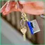 Dễ Thương Quicksand Móc Khóa Thuyền Nổi Túi Sách Móc Khóa Acrylic Dễ Thương Chất Lỏng Quicksand Thư Giãn Mặt Dây Chuyền Móc Khóa Cho sonlekvn