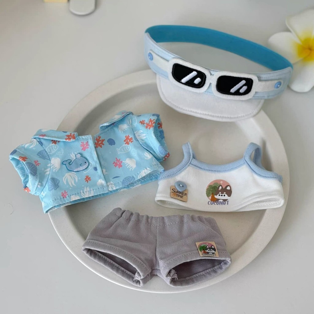 Quần Áo Cho Bé 20cm Dừa Đảo Bất Tử Búp Bê Cotton Quần Áo Dễ Thương Thay Thế Phù Hợp Với Búp Bê Trang Phục Búp Bê Không Có Thuộc Tính