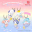 Hàng có sẵn BANDAI Sanrio Mặt dây chuyền hình nàng tiên cá Đồ chơi viên nang Kuromi Melody Charm 6N2R