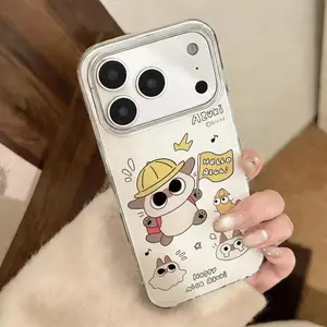 Đáng yêu chó đi du lịch cho 16 trường hợp điện thoại iPhone 17Air hai lớp 14/13/11Pro
