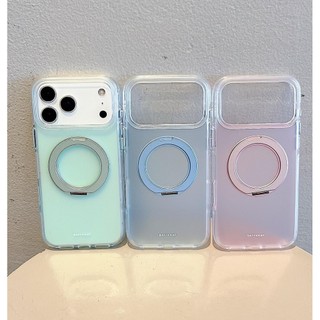 Ốp điện thoại di động giá đỡ từ tính xoay 360 độ mờ tiên tiến phù hợp cho iPhone 17 16 15 Pro Max bảo vệ camera chống sốc chống rơi mặt sau cứng