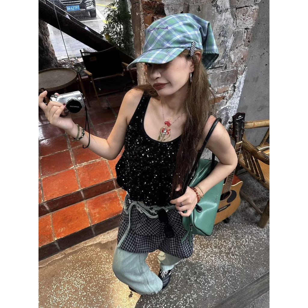 Milyfashion Ba Lê Phong Cách Hai Lớp Kiểm Tra Bốn Mùa Fart Rèm Váy Váy Ngắn Thu Đông Bánh Váy Chữ a Lớp Chúng Tôi