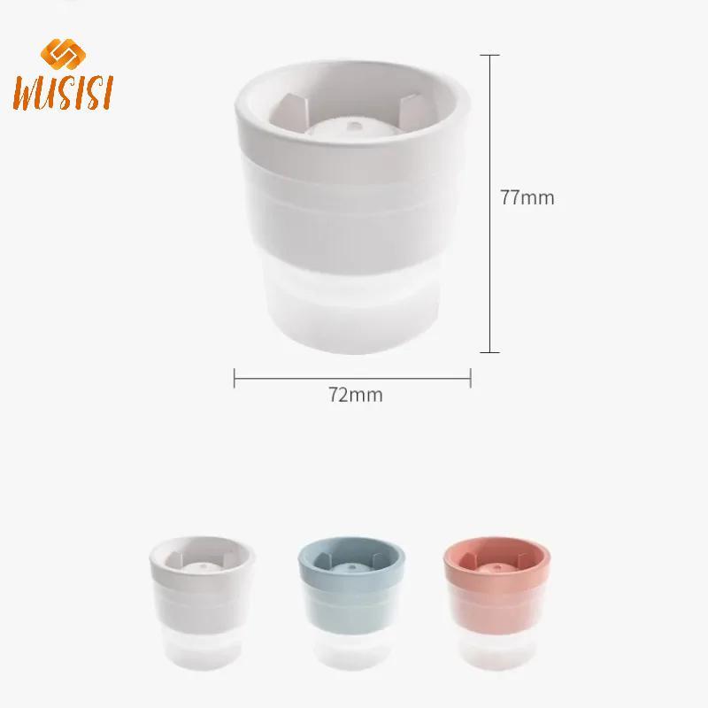 [WUSISI] 1 / 2 / 4 Máy Làm Đá Silicon Hình Bóng Lớn Khuôn Thực Phẩm Khay Tròn Thanh Mát Tiện Ích Phụ Kiện Nhà Bếp Làm Khuôn MỚI