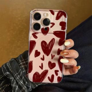 Red Love Full cho 16 trường hợp iPhone 17Air Corning Case 14/13/11Pro