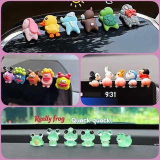 Bộ trang trí xe máy hoạt hình mini, phụ kiện dễ thương lắp bảng điều khiển xe máy ô tô