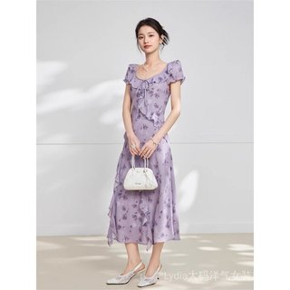 [Giảm giá 10% trong thời gian có hạn] Seckill 26 Phong cách mới Kích thước lớn Đầm nữ chất lượng cao thời trang nữ 26 Mùa hè Trưởng thành Thanh lịch Sang trọng Thời trang Slim-fit Váy dài hơn