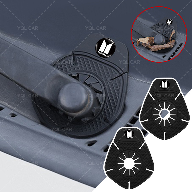 1 / 2 Chiếc PVC Khăn Lau Xe Ô Tô Lỗ Bảo Vệ Khăn Lau Xe Vòng Bi Đáy Tay Cho Isuzu D-Max MU-X Kiểu Dáng Xe