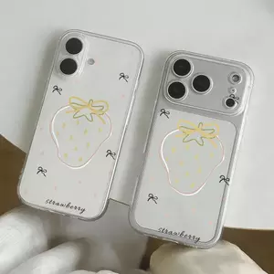 Dâu tây ngọt ngào cho 16 trường hợp iPhone 17Air Space Case 14/13/11Pro