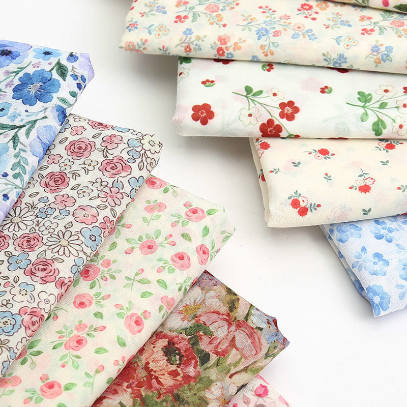 Váy handmade DIY mùa hè từ vải poplin giả hoa nhỏ, tiện lợi cho việc mặc nhà