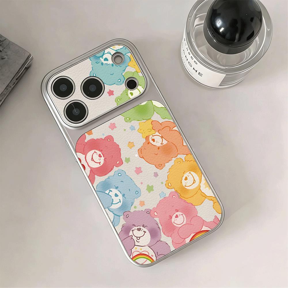 Màu gấu đầy đủ phù hợp cho 14/13Pro giây biến 17 trường hợp iPhone 17Air chống ngã
