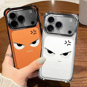 Ốp Điện Thoại, Ốp Lưng Cho iPhone 17 Pro Max, Bảo Vệ Toàn Diện Hoạt Hình, Chống Rơi, Vỏ Biểu Hiện Nhỏ Mạnh Mẽ, Bảo Vệ Camera Phủ Điện Tử, Làm Bằng Silicon