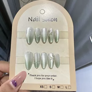 Đeo Móng Tay Mắt Mèo Đeo Móng Tay Miếng Dán Móng Tay Handmade Bán Làm Móng Tay Giả Móng Tay 3059