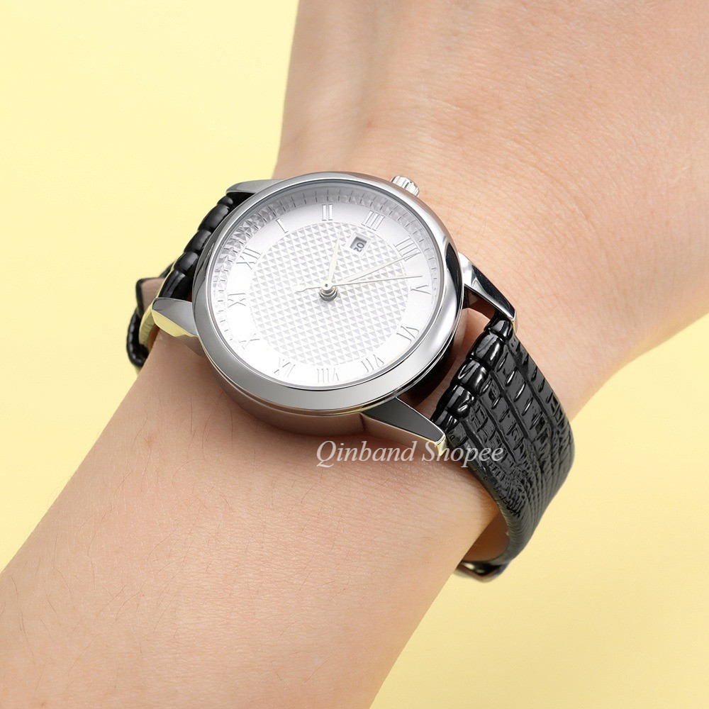 Dây đeo đồng hồ nữ chính hãng da thật mỏng họa tiết cá sấu 8/10/12/14/16mm– thằn lằn, phù hợp đồng hồ Lola, đồng hồ thạch anh – màu đỏ, xanh, hồng