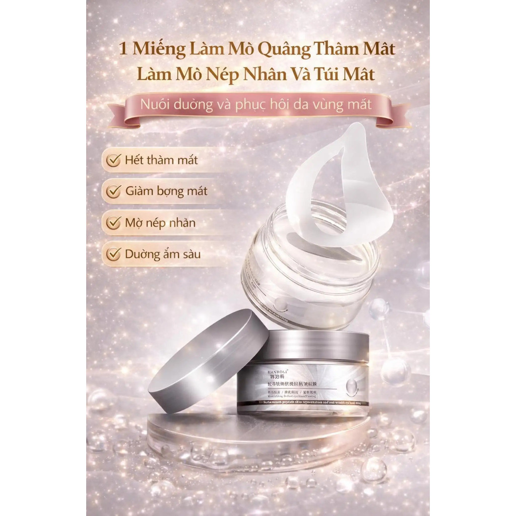 VN có bí mật về đôi mắt sáng khỏe mạnh! Giảm quầng thâm, túi mắt, nếp nhăn, nâng da săn chắc chỉ cần một miếng dán! --FB