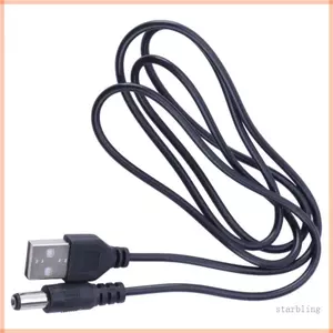 Ngôi Sao USB 2 0 Đến DC 5 5mmx2 1mm Dây Nguồn Kết Nối Dây Nguồn Bộ Chuyển Đổi Cáp Sạc USB Accesso