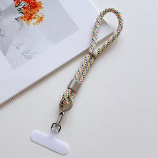 Dây đeo cổ tay dây buộc điện thoại di động ngắn bện đa năng có thể điều chỉnh sang trọng, dây buộc tay điện thoại di động