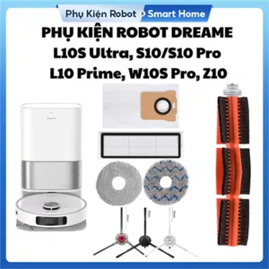 PHụ kiện Lọc Khăn Giẻ Lau Chổi Túi rác Robot hút bụi Xiaomi Dreame L10S Ultra, S10, S10, Z10, W10
