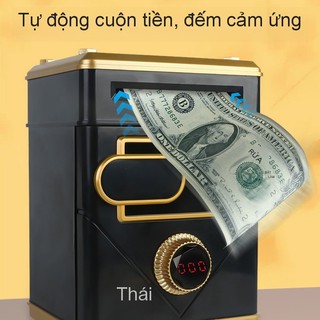 Hàng sẵn có Màn hình cảm ứng Piggy Bank Mật khẩu trẻ em Dung lượng lớn có thể vào và ra Cảm biến thông minh Đếm mật khẩu Khóa heo