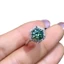 Nhẫn xanh ngọc lục bảo 1 carat hình vuông, thiết kế công chúa sang trọng