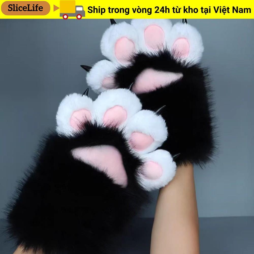 Găng Tay Mèo Cosplay SLICELIFE - Hoạt Hình, Làm Dày Sang Trọng, Đạo Cụ Cosplay Động Vật