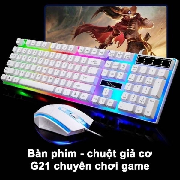 Bộ bàn phím giả cơ kèm chuột gaming có dây GTX 350 hàng mới cổng kết nối usb siêu bền
