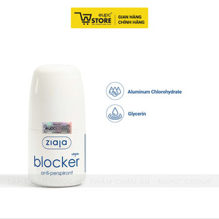 Combo Lăn Khử Mùi Kiểm Soát Mồ Hôi Vùng Nách Ziaja Blocker 60ml & Lăn Khử Mùi Ziaja Natural Care 60ml Không Cồn